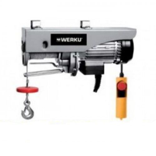 wk400170 polipasto electrico 200kg 22mts cable acero 400kg 11mts 750w wk 400170 werku